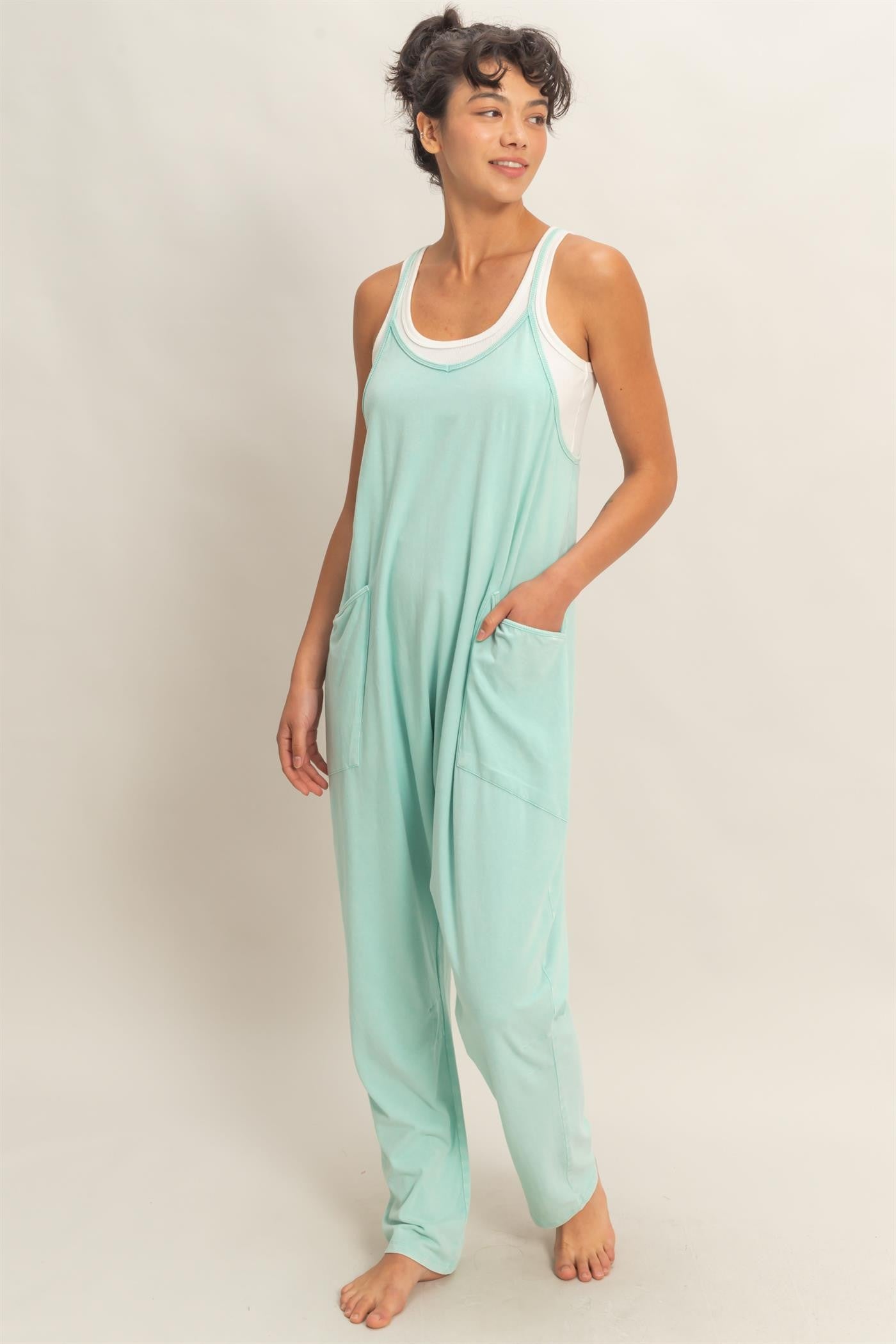 Mineral Wash Cami Jumpsuit