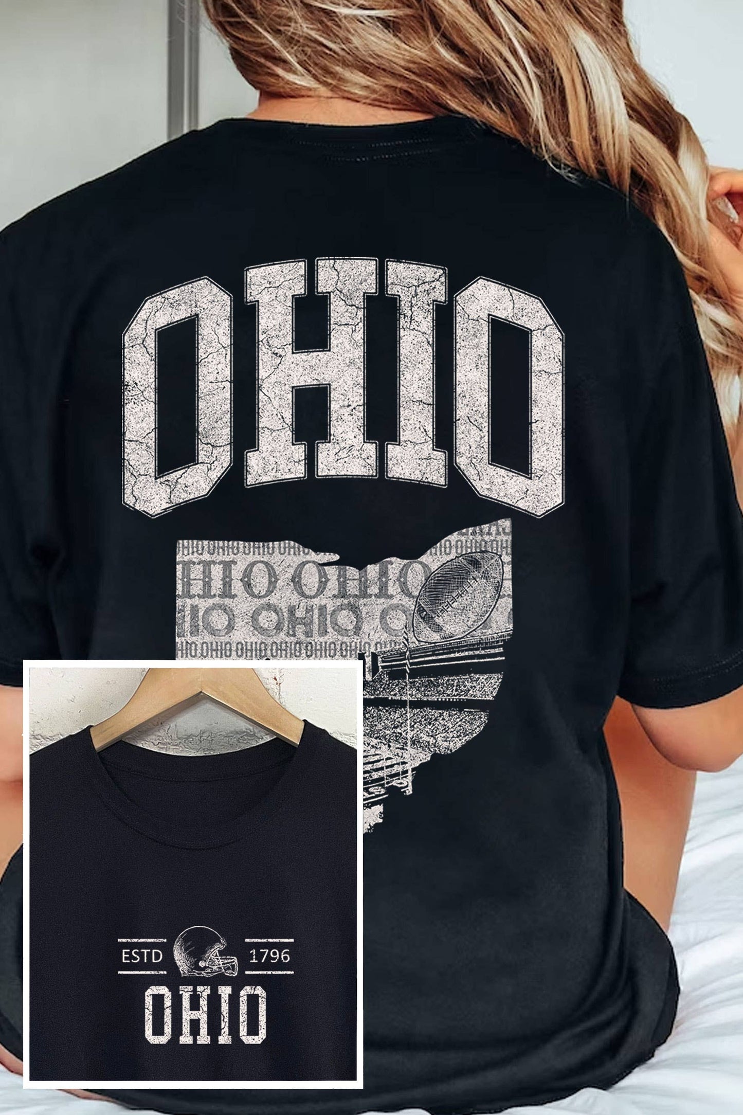 State of Ohio Football Graphic Tee