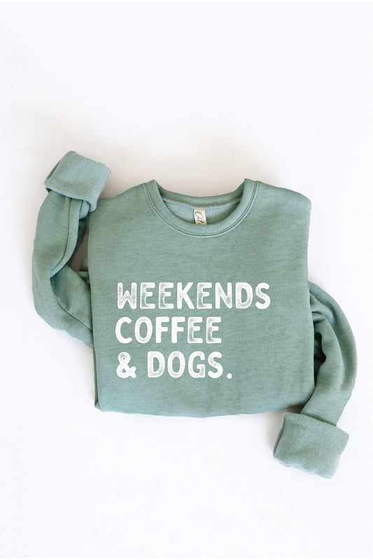 Weekends, Coffee and Dogs Graphic Tee