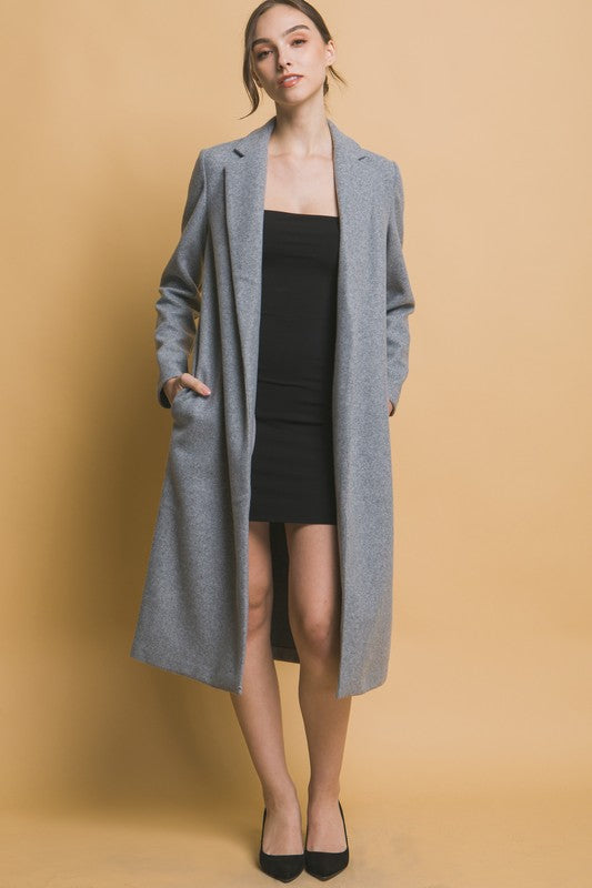 Fleece Long Lined Coat