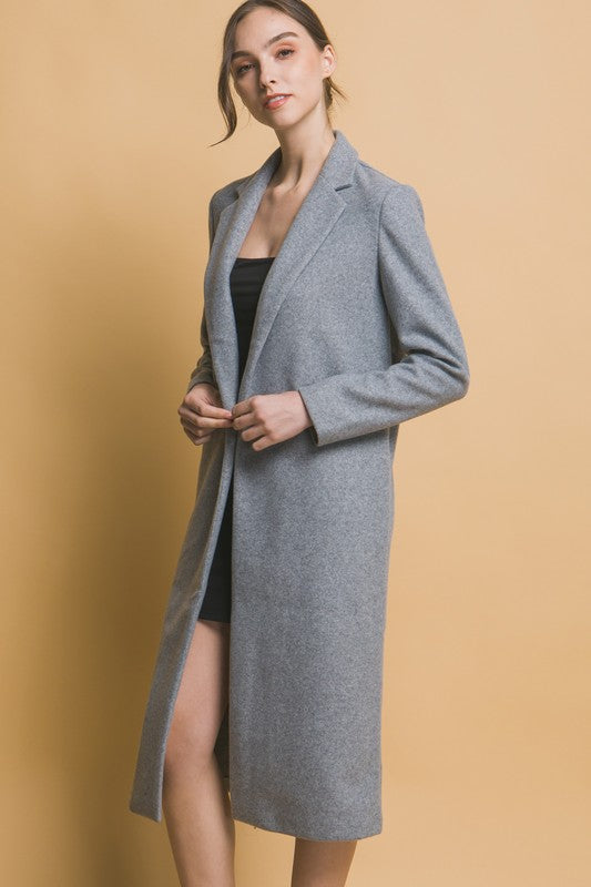 Fleece Long Lined Coat