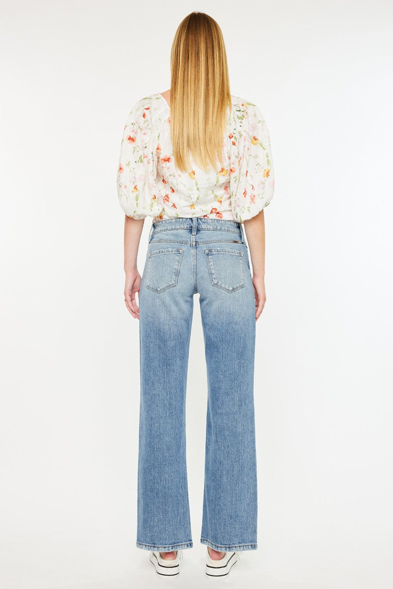 Rose KanCan Mid Rise Straight Jean