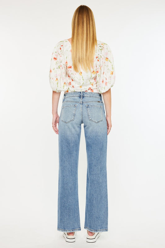 Rose KanCan Mid Rise Straight Jean