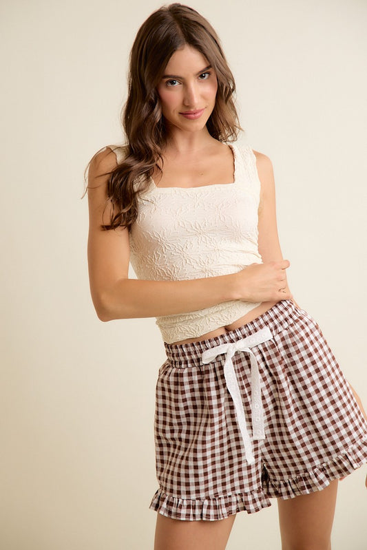Floral Jacquard Seamless Tank
