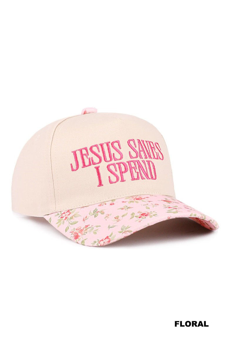 Jesus Saves- I Spend Two Toned Hat