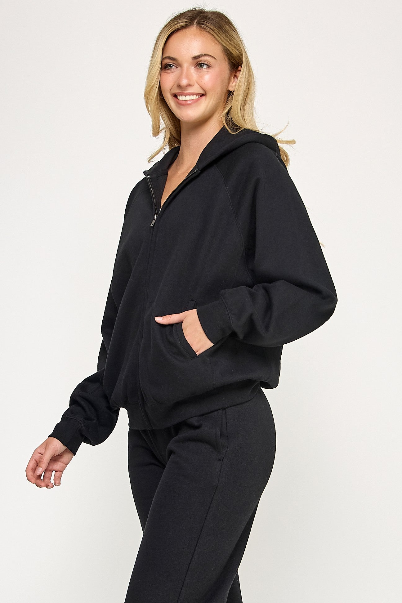 Basic Fleece Full Zip Sweatshirt