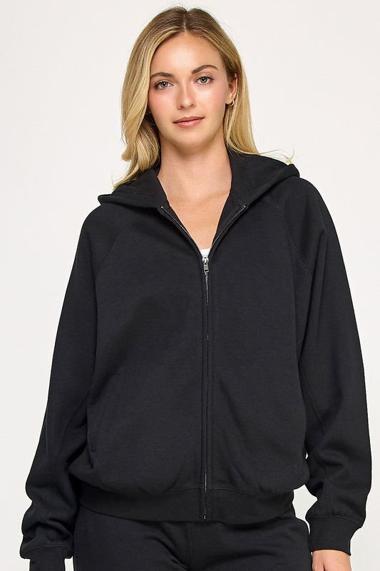 Basic Fleece Full Zip Sweatshirt