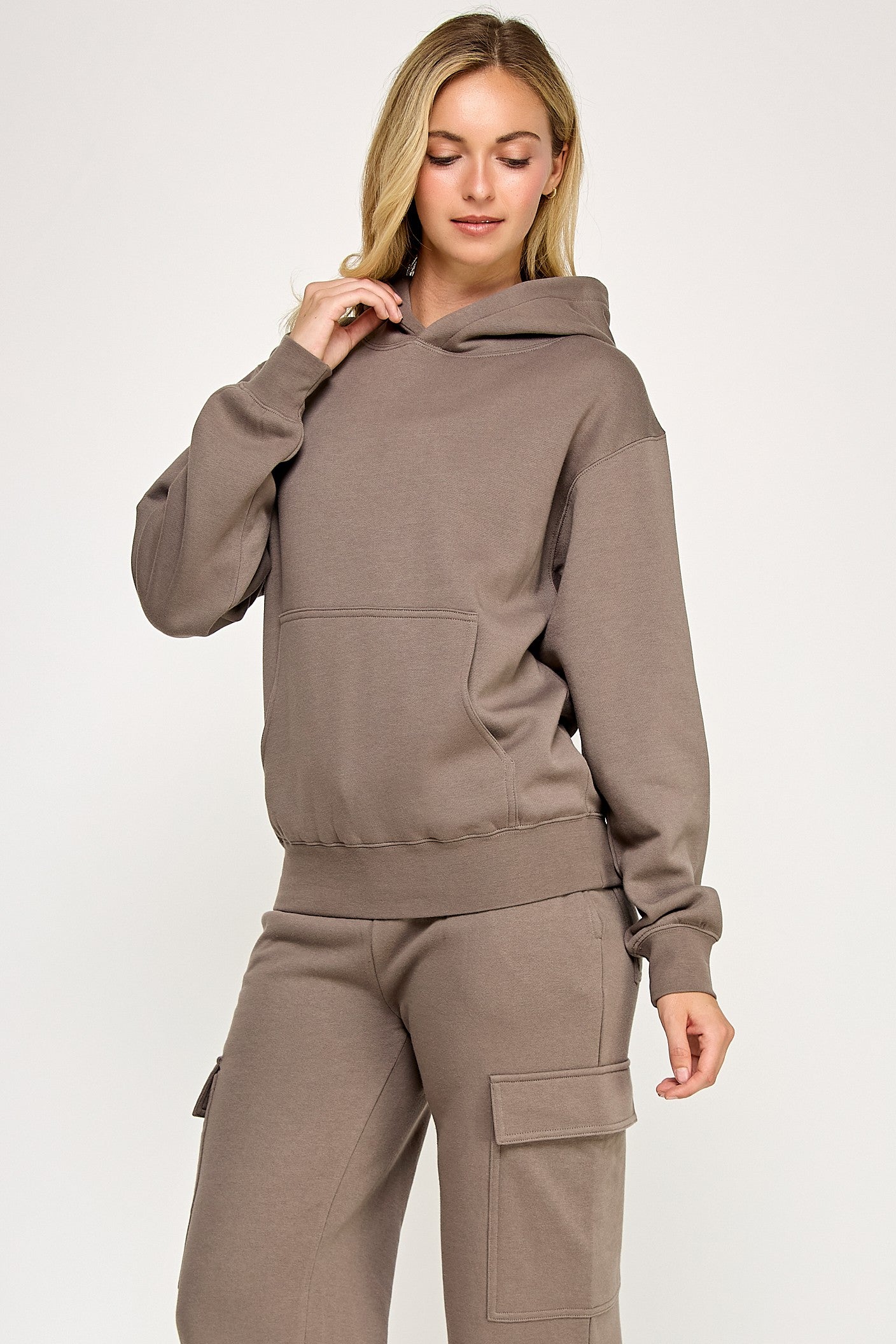 Basic Fleece Pullover Hoodie