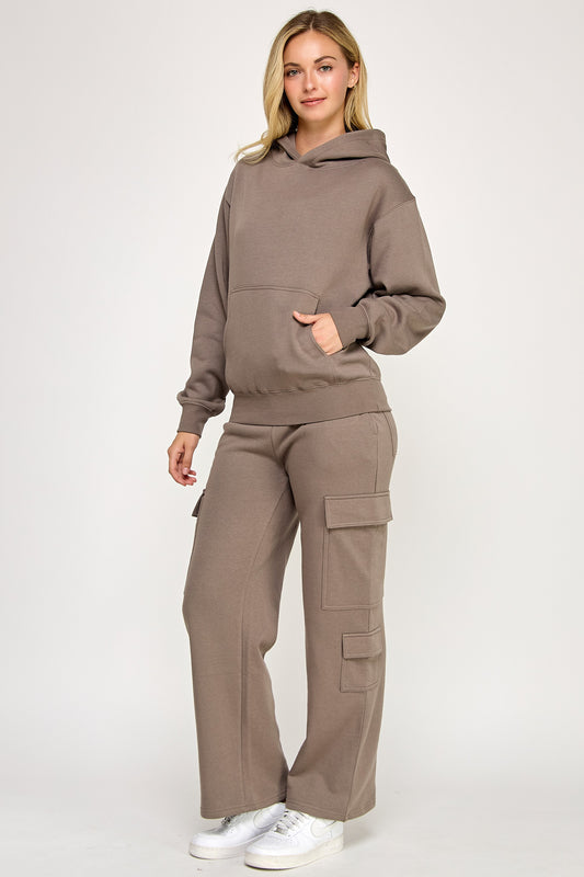Basic Fleece Pullover Hoodie