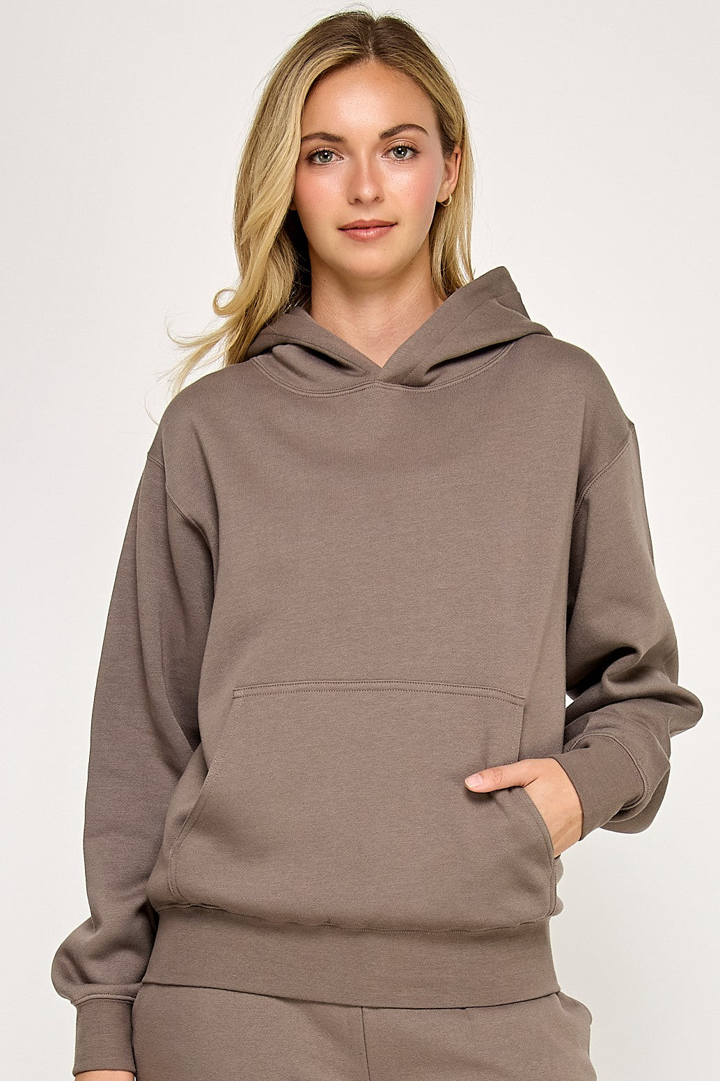 Basic Fleece Pullover Hoodie
