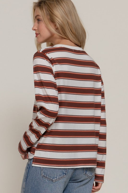 Long Sleeve Multistripe Tee