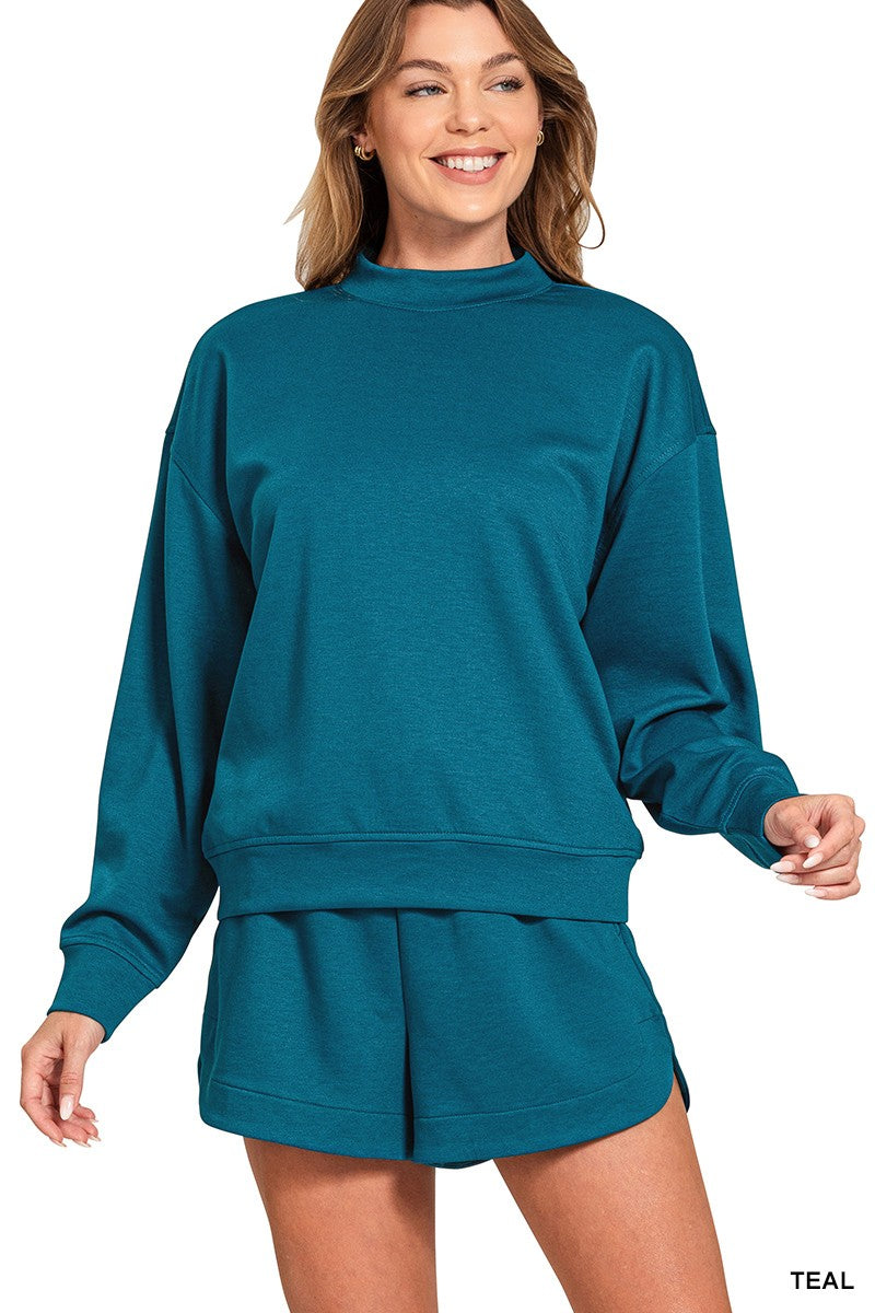 Scuba Pullover Sweatshirt and Shorts Set
