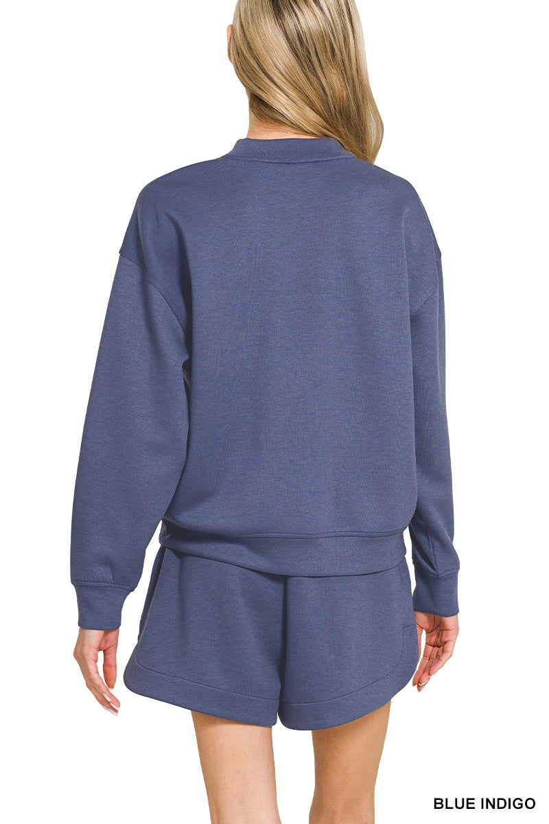 Scuba Pullover Sweatshirt and Shorts Set