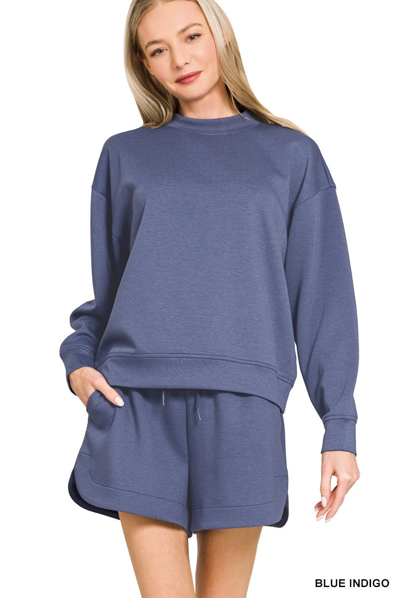 Scuba Pullover Sweatshirt and Shorts Set