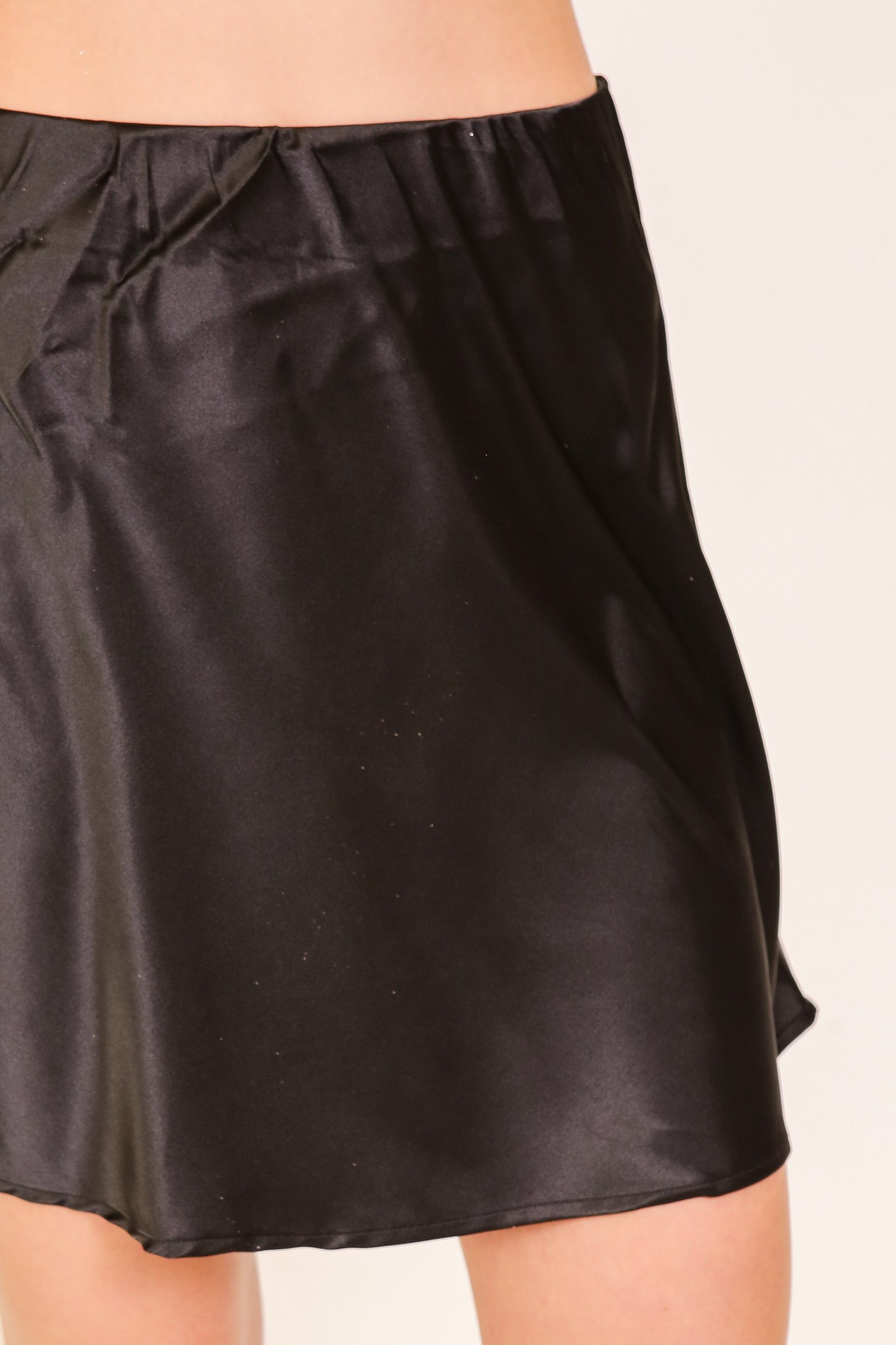 Satin Mini Skirt