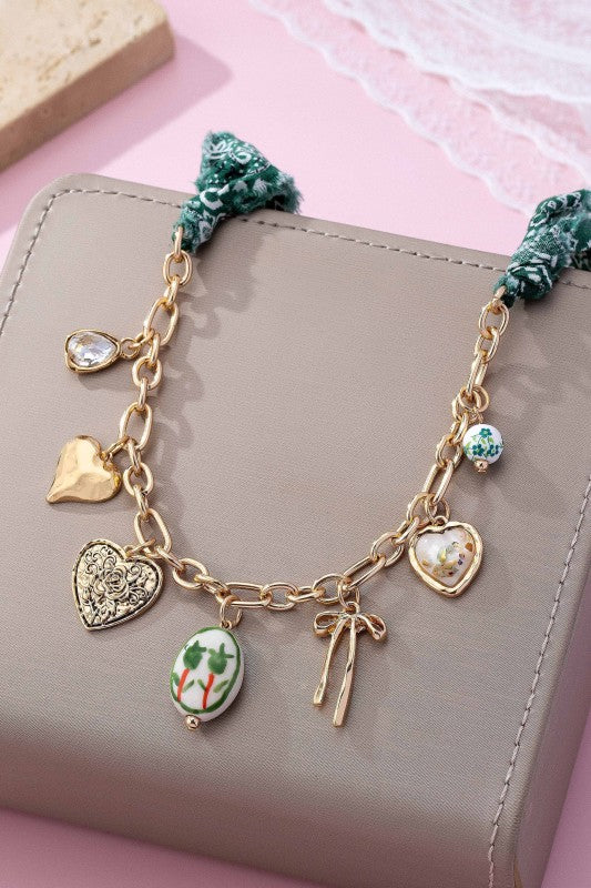 Scarf Charm Necklace