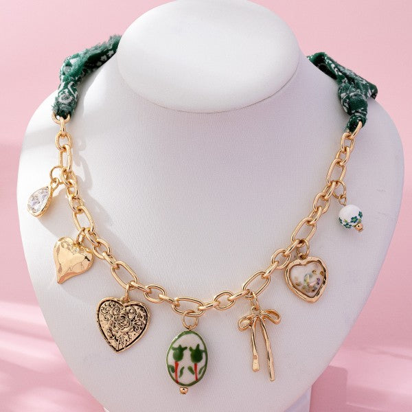 Scarf Charm Necklace