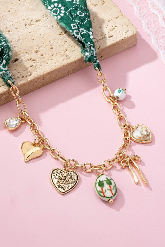 Scarf Charm Necklace