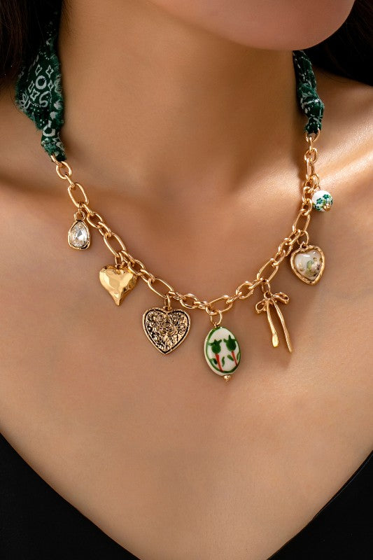 Scarf Charm Necklace