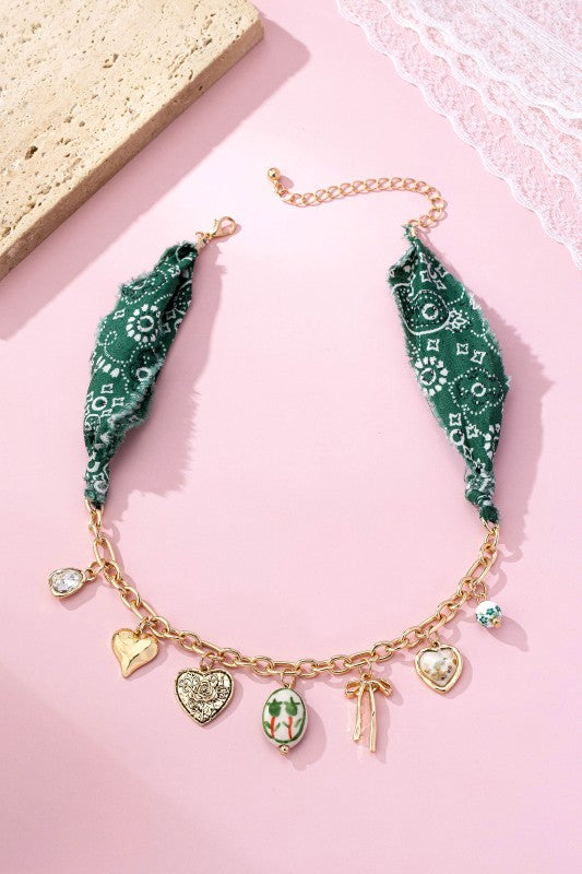 Scarf Charm Necklace