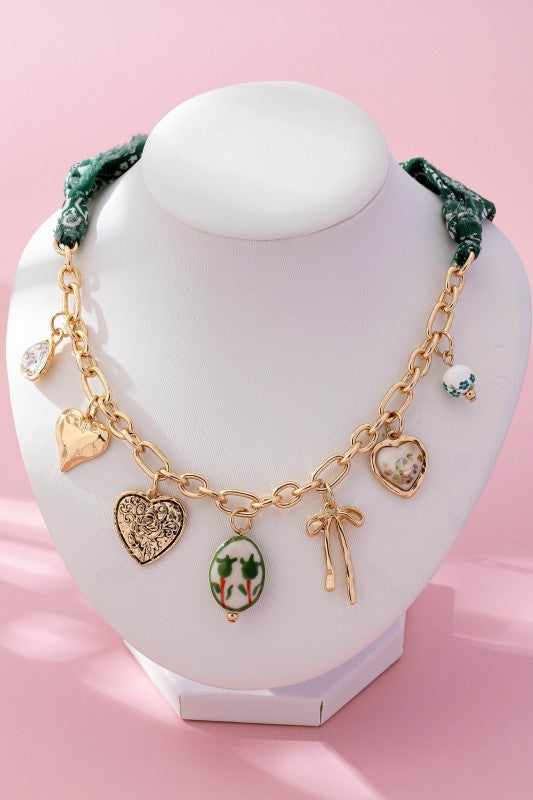 Scarf Charm Necklace