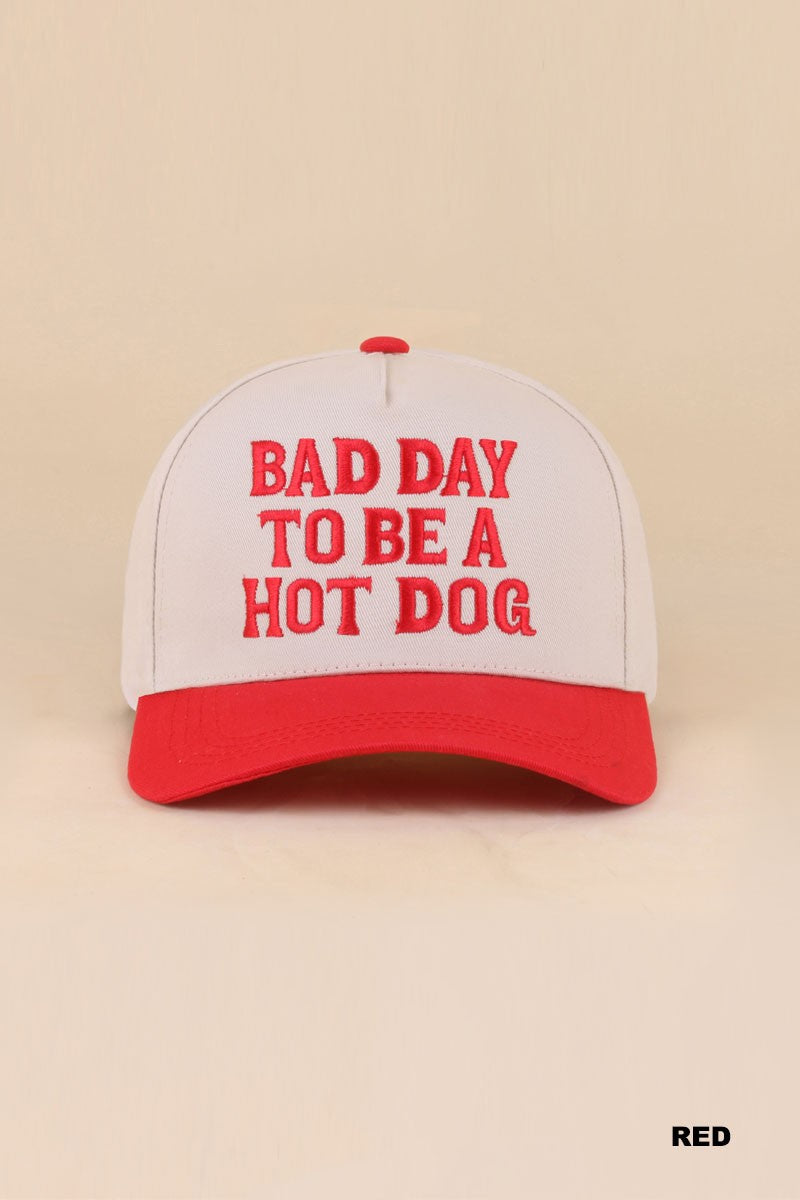 Bad Day To Be A Hotdog 2 Toned Hat