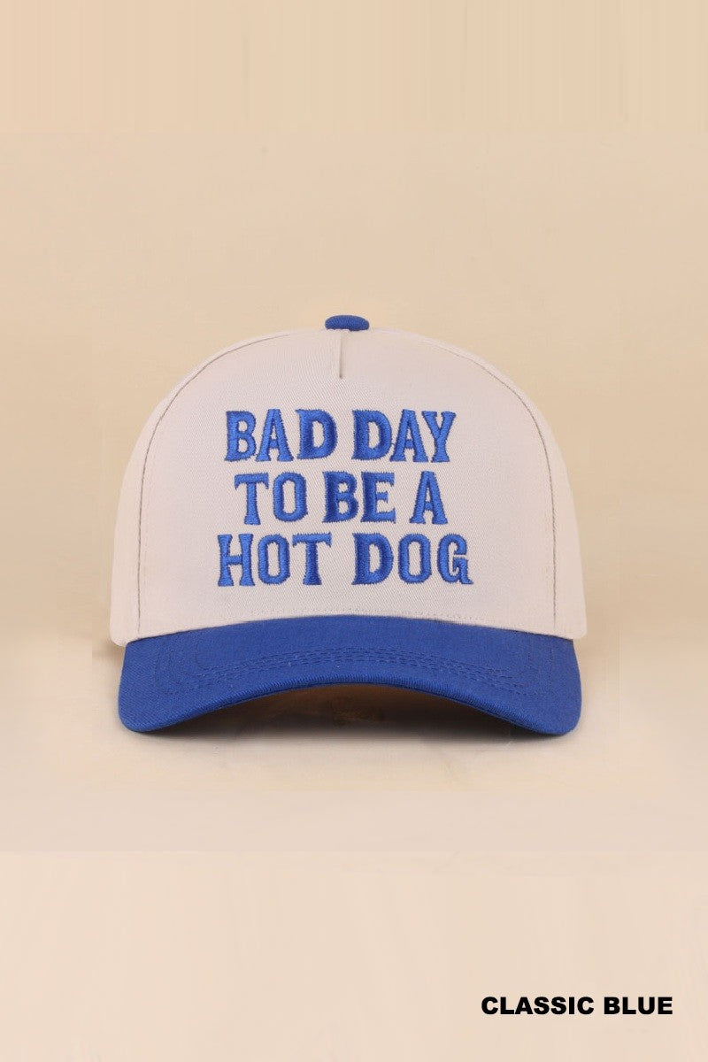 Bad Day To Be A Hotdog 2 Toned Hat