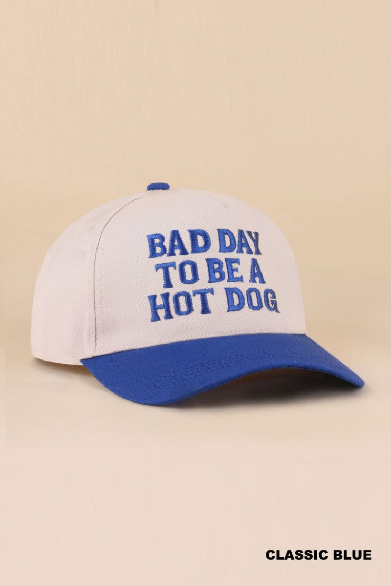 Bad Day To Be A Hotdog 2 Toned Hat