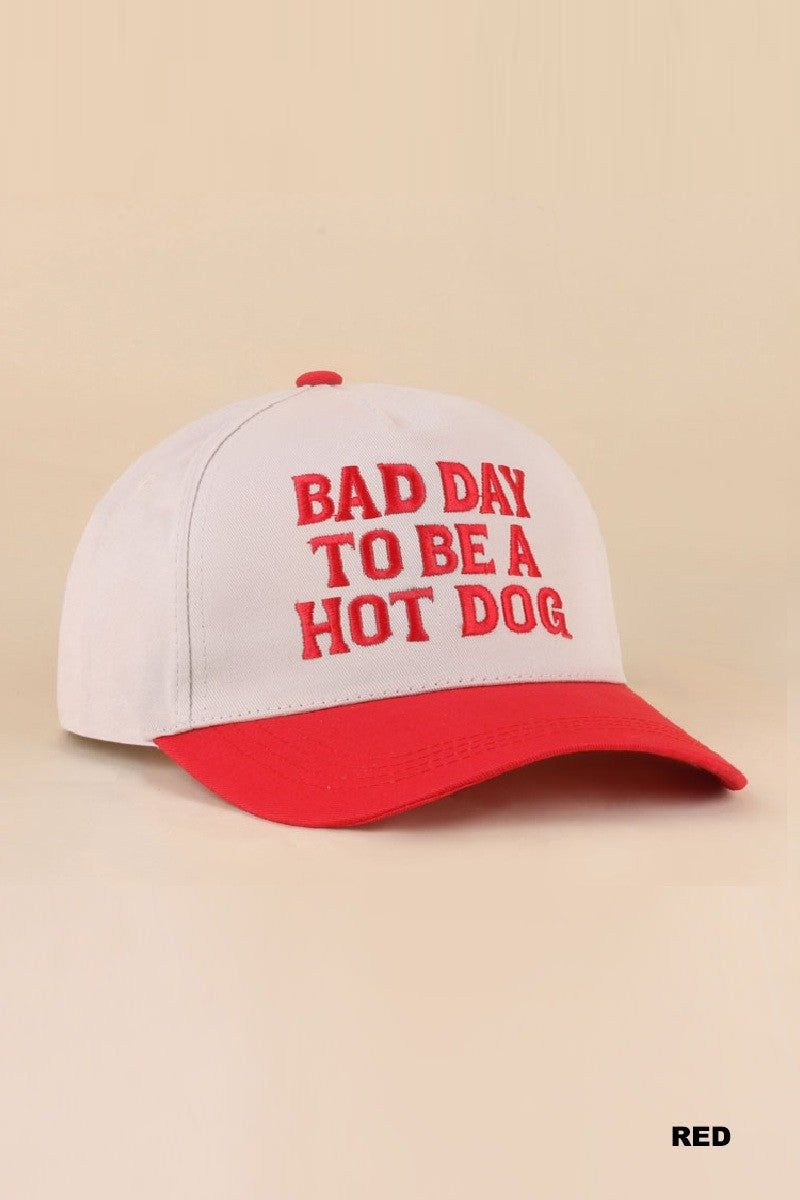Bad Day To Be A Hotdog 2 Toned Hat