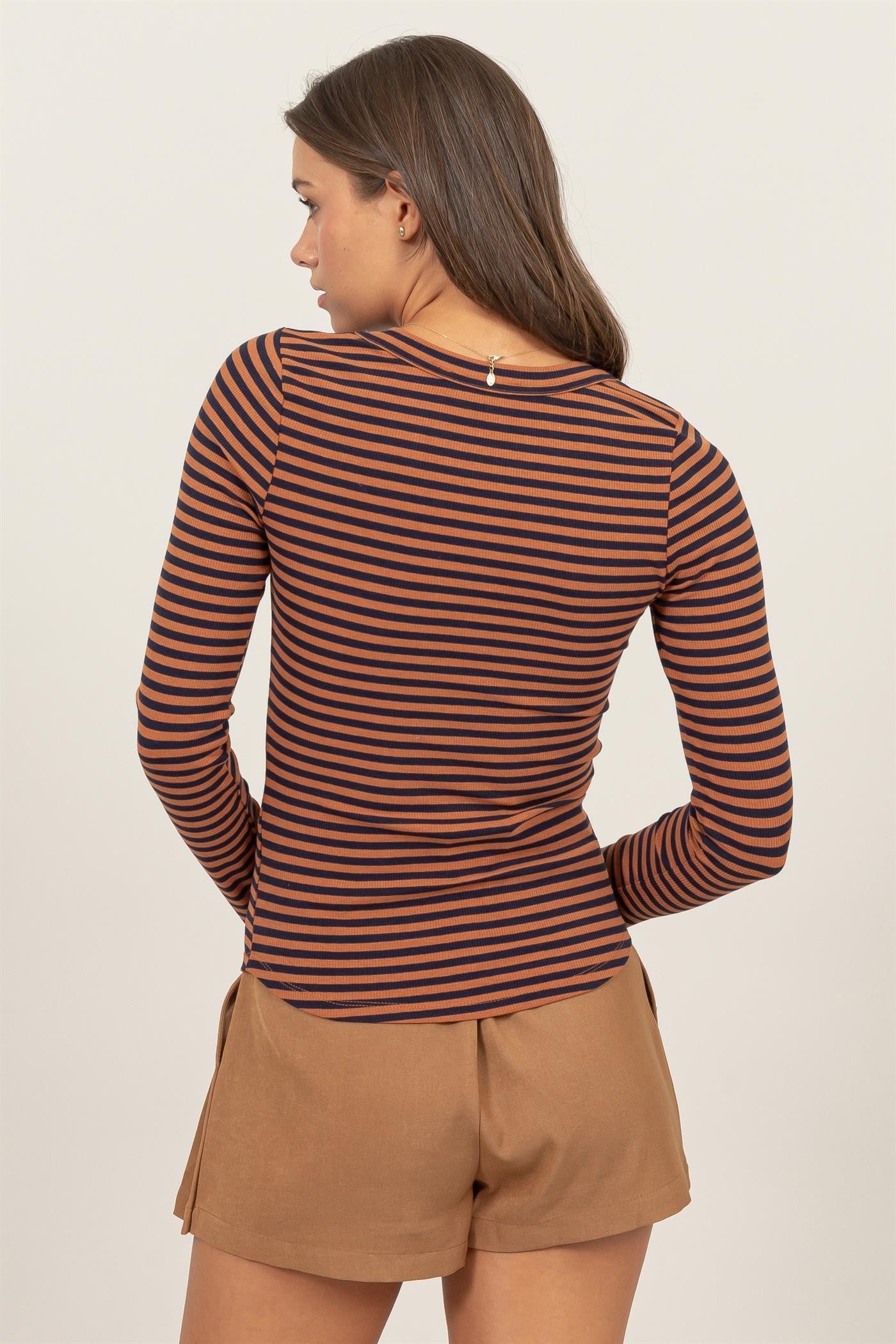 Long Sleeve Stripe Shirt