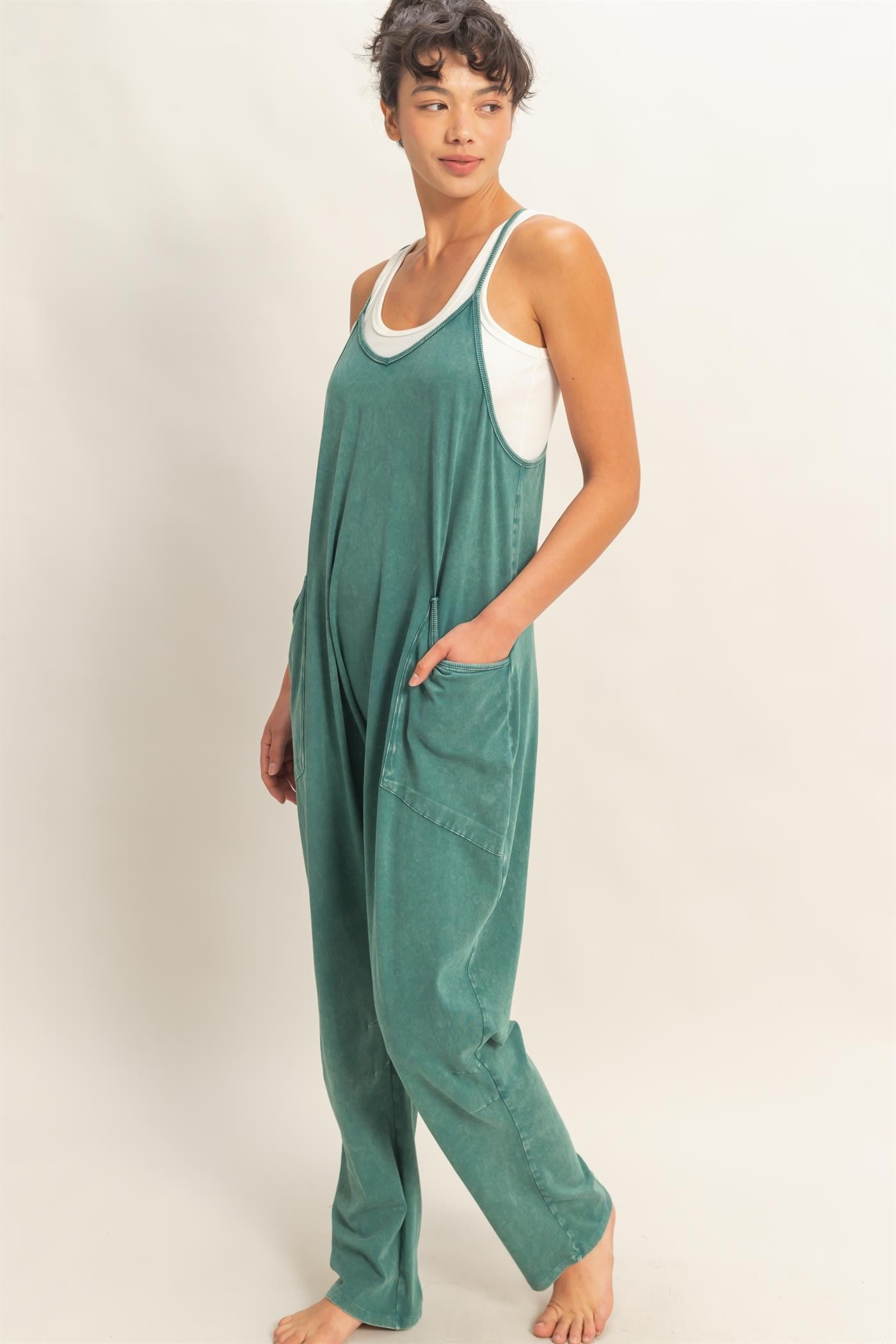 Mineral Wash Cami Jumpsuit