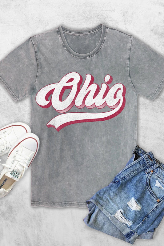 Vintage Wash Ohio Graphic Tee