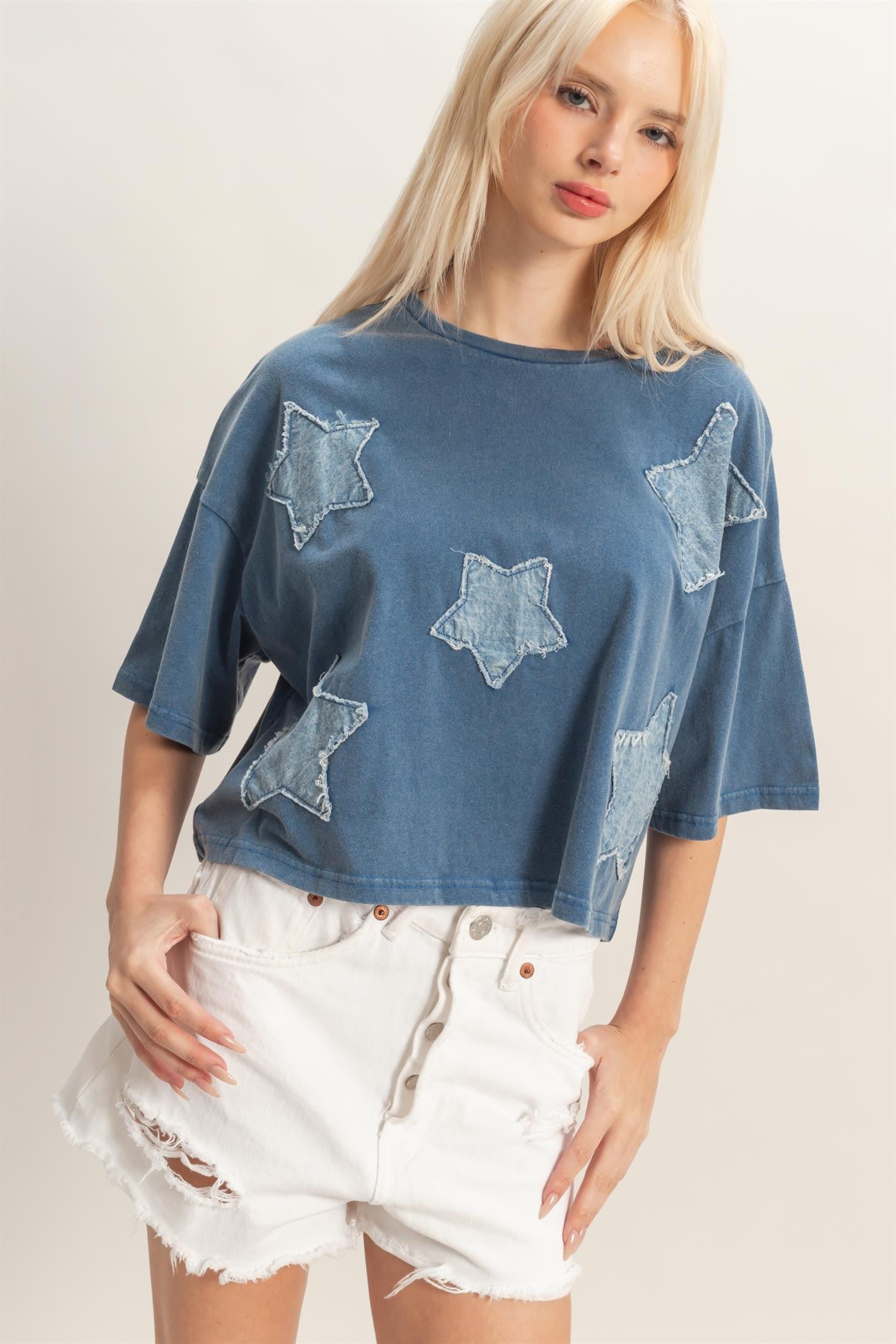 Patchwork Star Tee