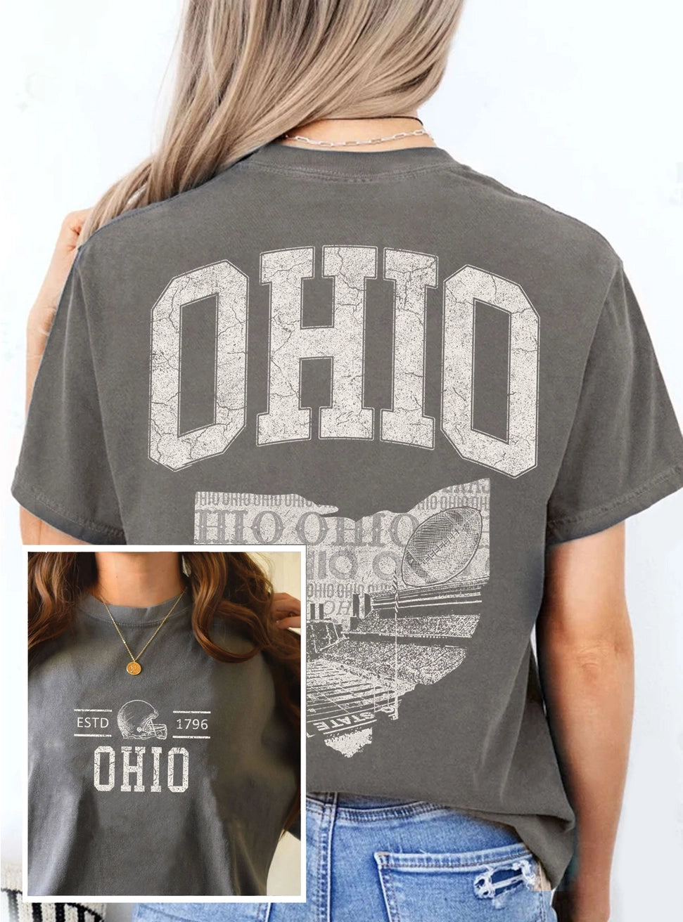 State of Ohio Football Graphic Tee