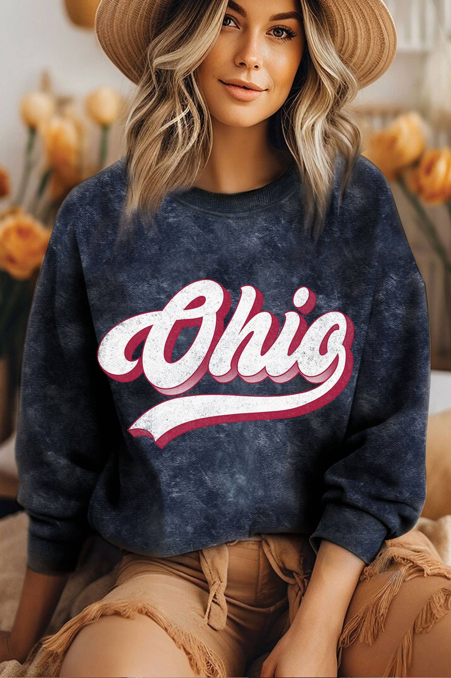 Ohio Brushed Mineral Wash Sweatshirt