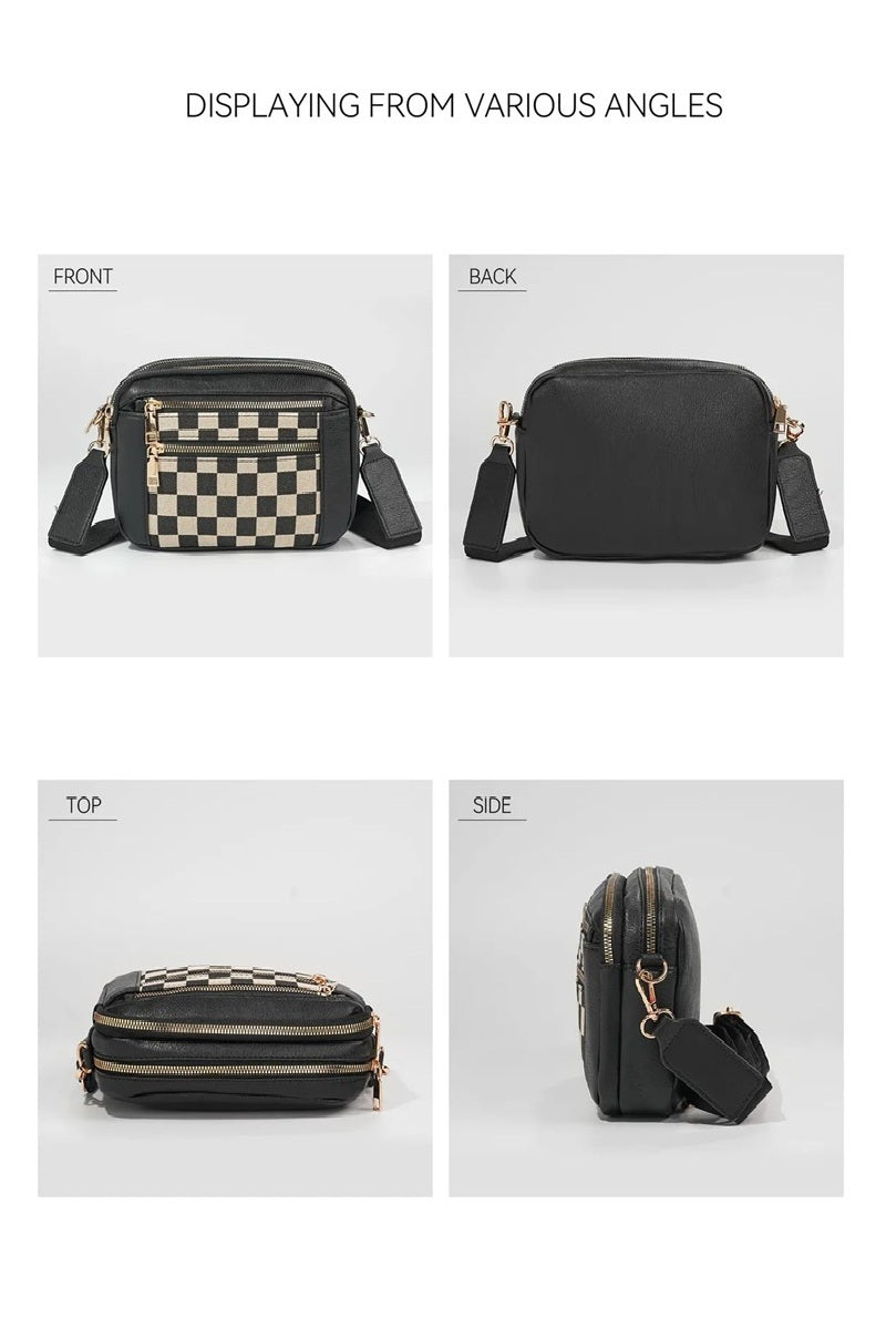 Checkered Crossbody Bag