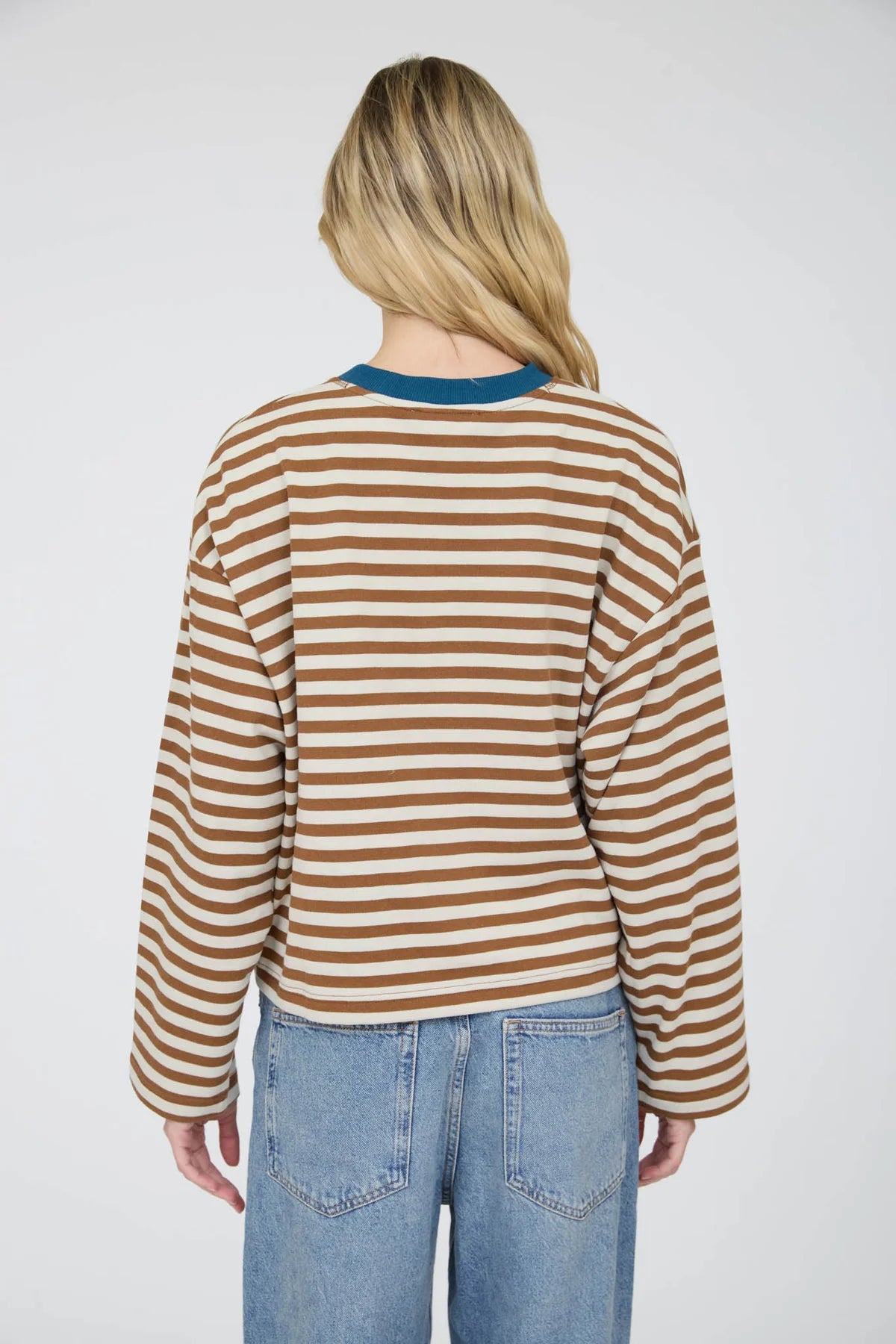 Colorblock Stripe Long Sleeve Tee
