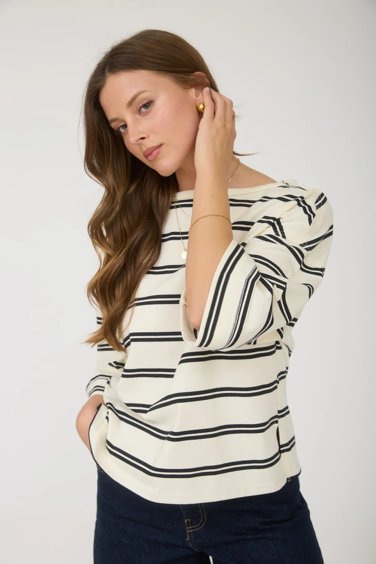 Oversized Raw Edge Short Sleeve Tee