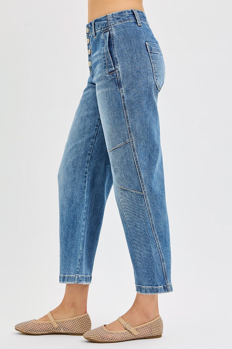 Isla Risen Slouchy Barrel Jean