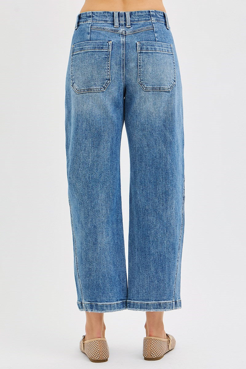 Isla Risen Slouchy Barrel Jean