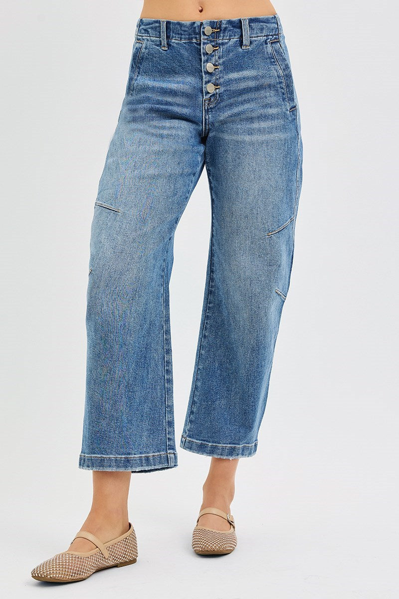 Isla Risen Slouchy Barrel Jean