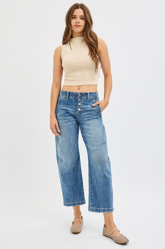 Isla Risen Slouchy Barrel Jean