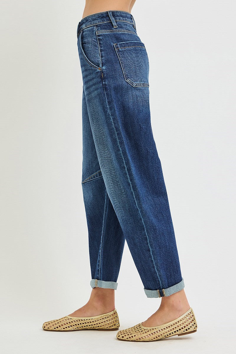 Risen Zuri Slouchy Crop Barrel Jean