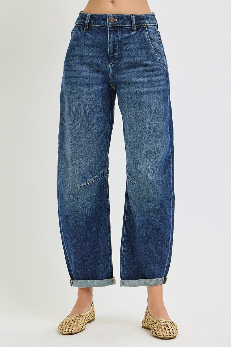 Risen Zuri Slouchy Crop Barrel Jean