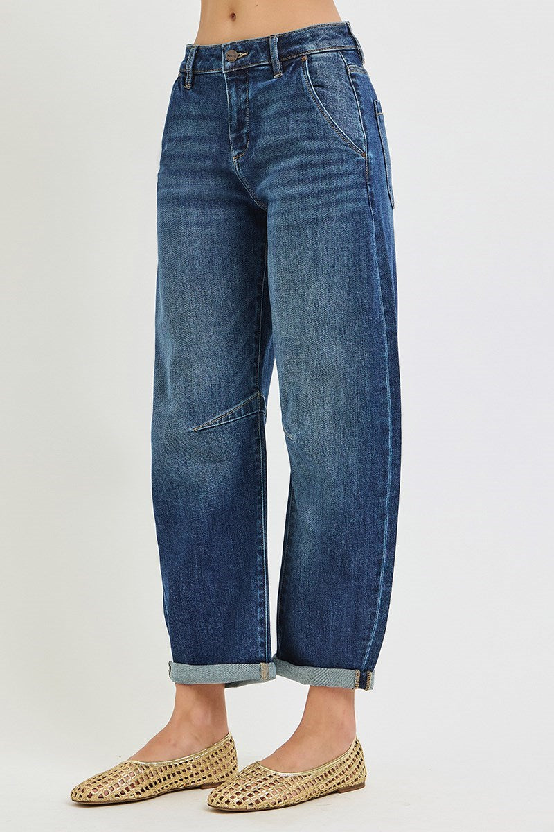 Risen Zuri Slouchy Crop Barrel Jean