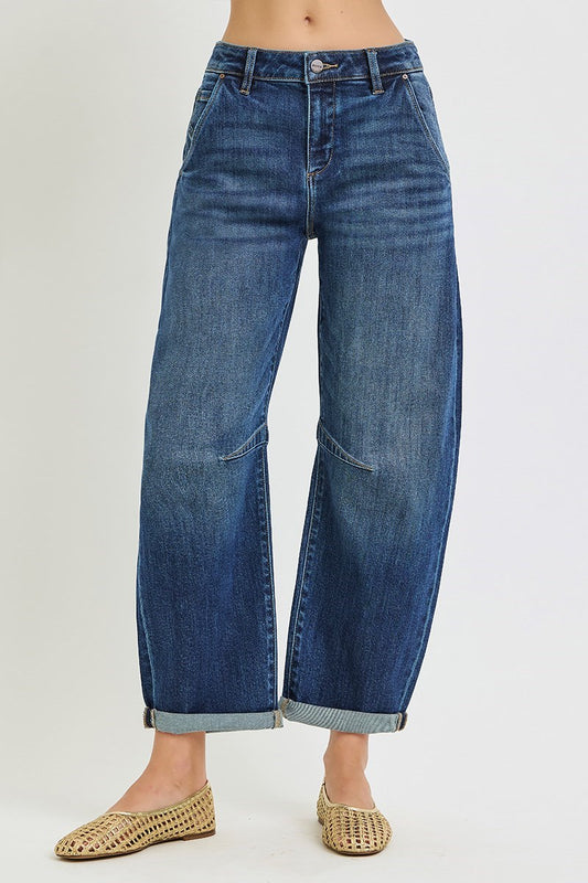 Risen Zuri Slouchy Crop Barrel Jean