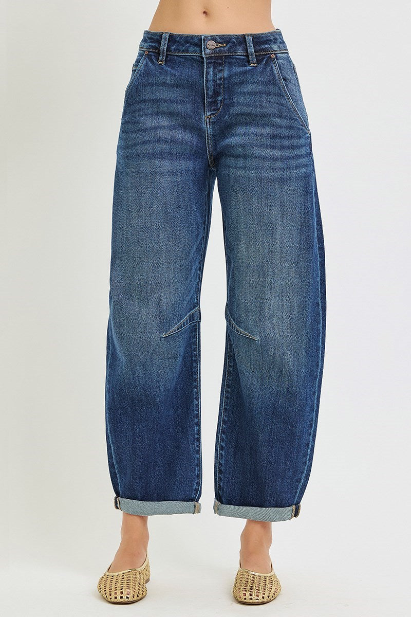 Risen Zuri Slouchy Crop Barrel Jean