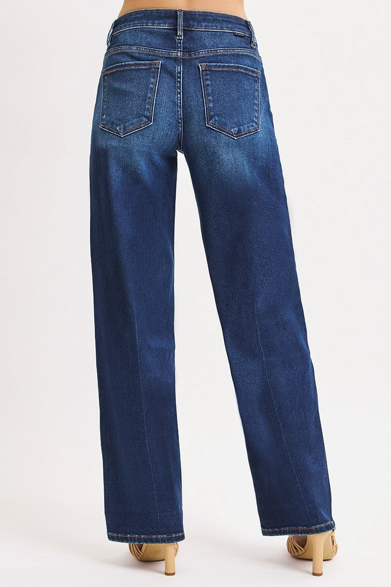 Aria Risen Mid Rise Baggy Jean