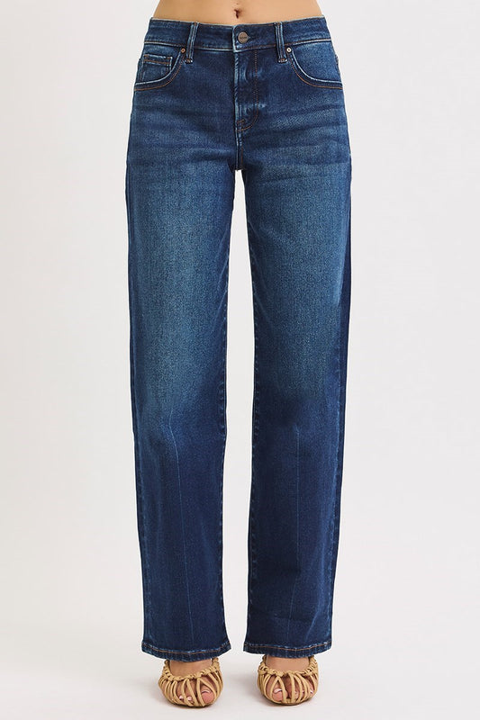 Aria Risen Mid Rise Baggy Jean