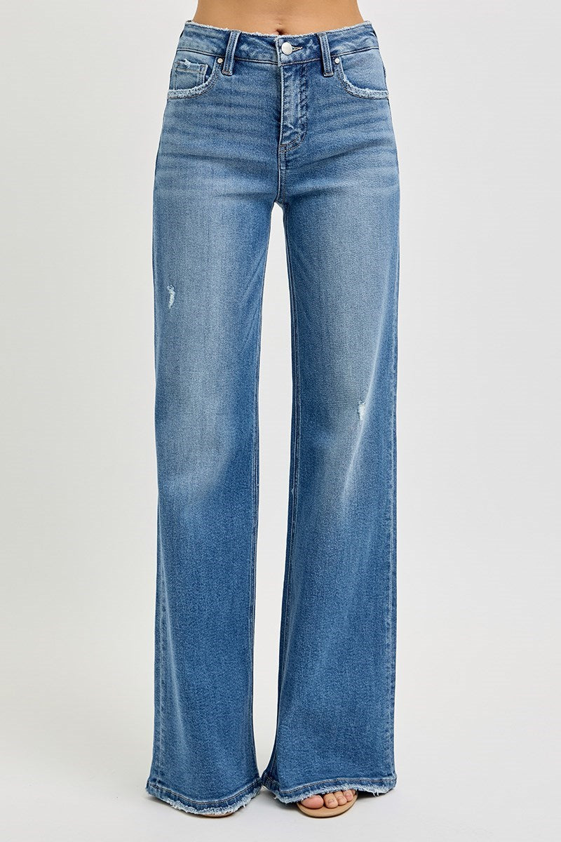 Demi Risen High Wide Leg Jean